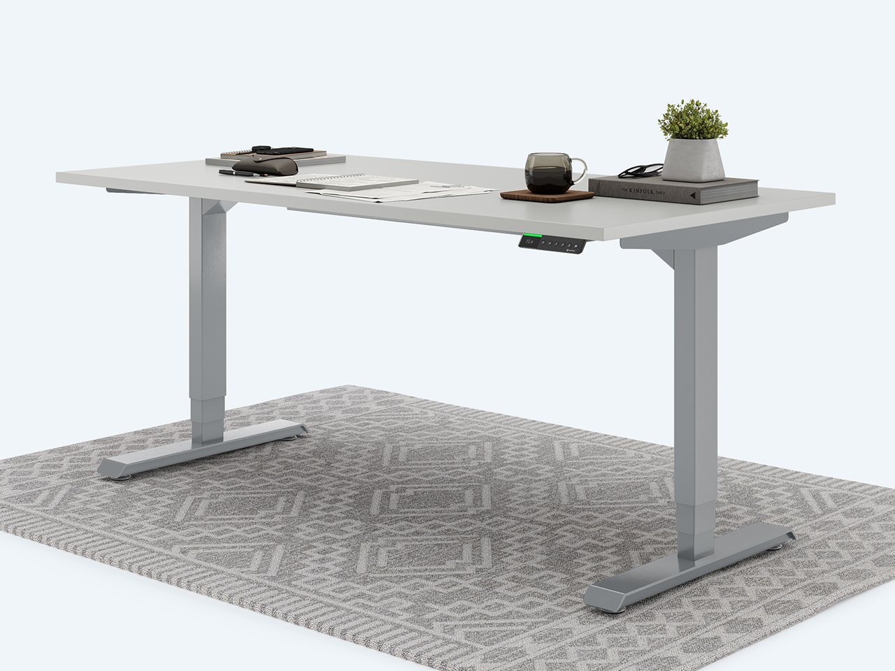 Desktopia Pro X - Elektrisch höhenverstellbarer Schreibtisch / Ergonomischer Tisch mit Memory-Funktion, 7 Jahre Garantie...