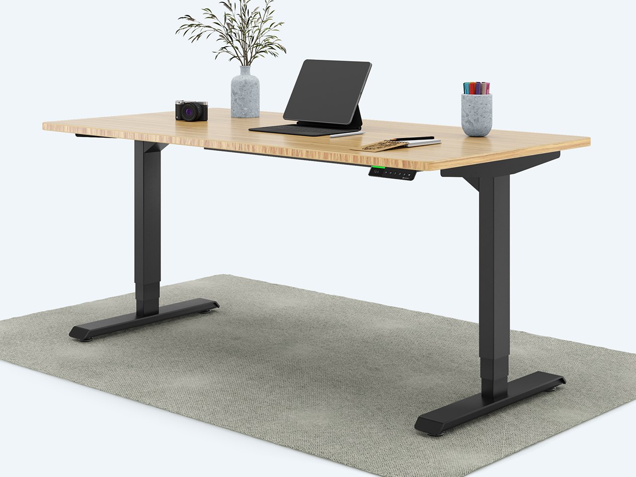 Desktopia Pro X - Elektrisch höhenverstellbarer Schreibtisch / Ergonomischer Tisch mit Memory-Funktion, 7 Jahre Garantie