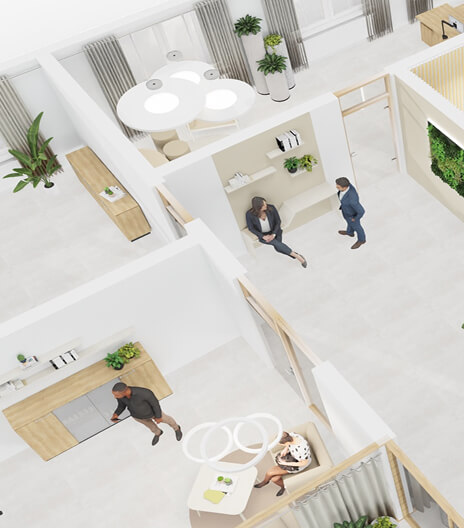 Büro-Randering