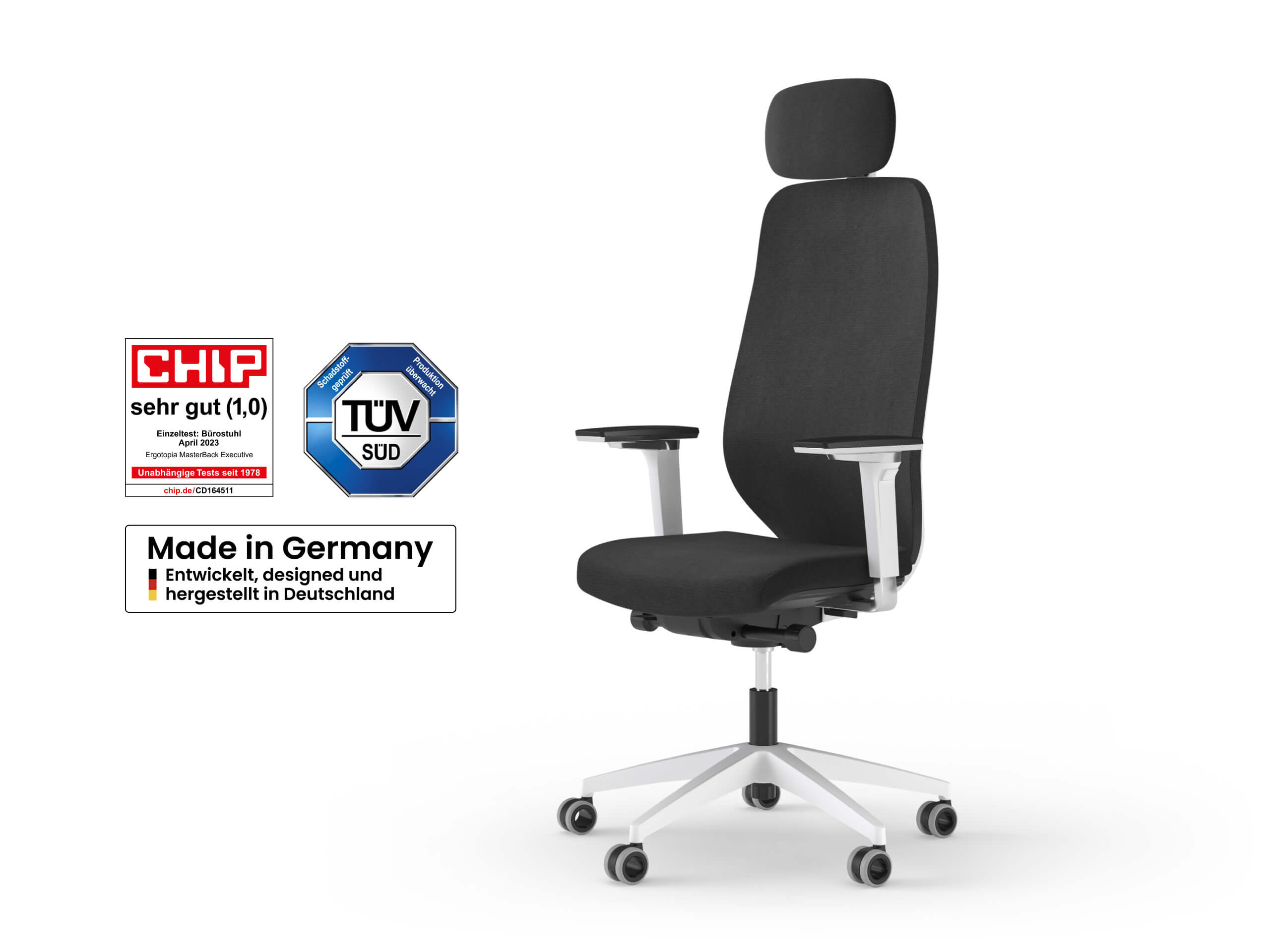 Ergotopia MasterBack Pro: Mordernes Design und ergonomische High-End-Bauteile der Extraklasse