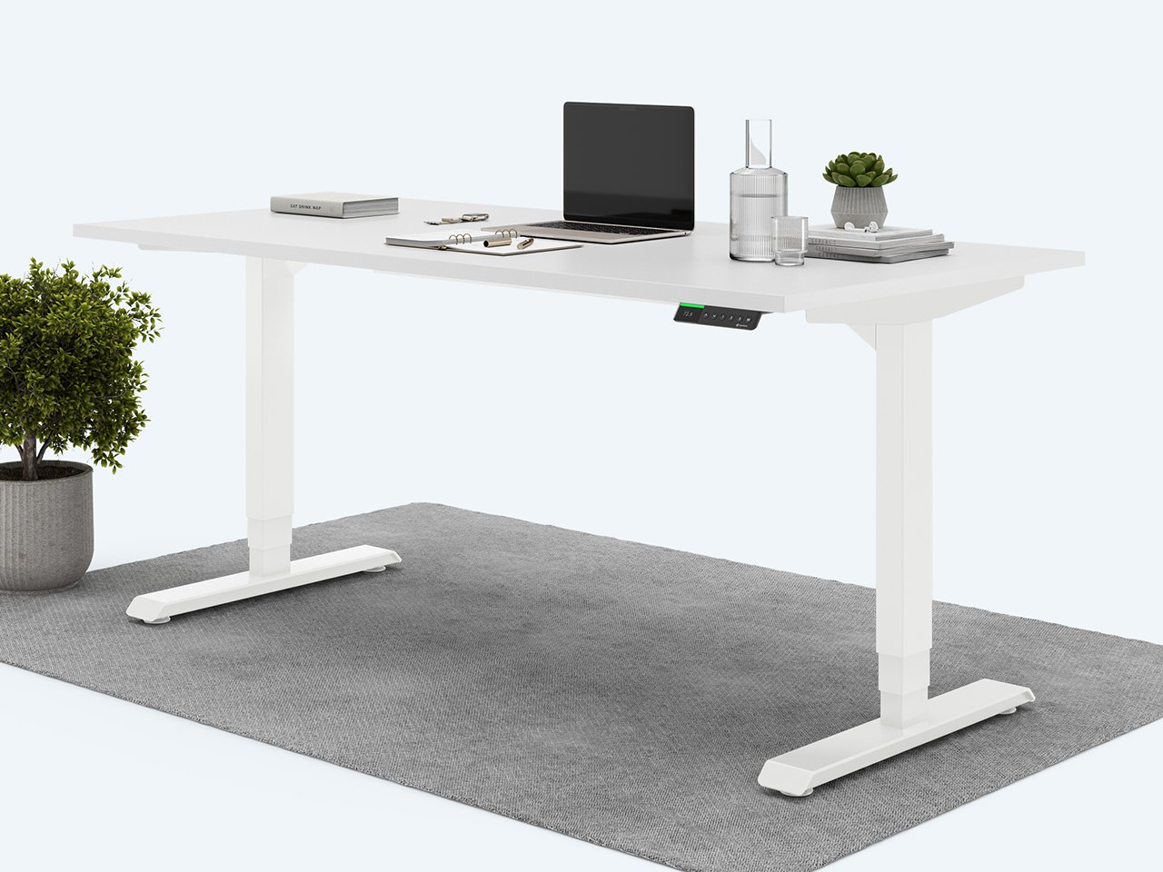 Desktopia Pro X - Elektrisch höhenverstellbarer Schreibtisch / Ergonomischer Tisch mit Memory-Funktion, 7 Jahre Garantie...