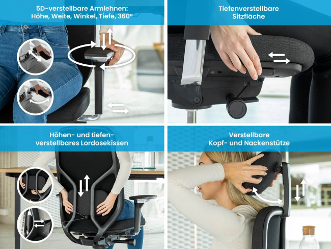 Ergotopia MasterBack Pro: Ergonomischer Sitzkomfort der Spitzenklasse - 6