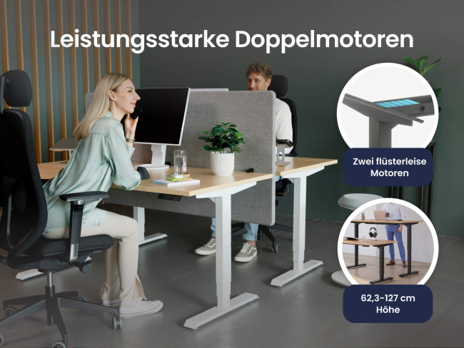 Desktopia Pro X - Elektrisch höhenverstellbarer Schreibtisch mit Memory-Display - 6