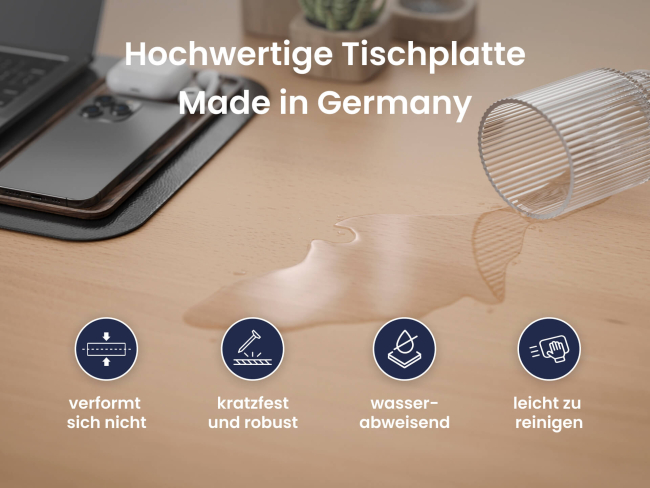 Desktopia Pro X - Elektrisch höhenverstellbarer Schreibtisch mit Memory-Display - 5