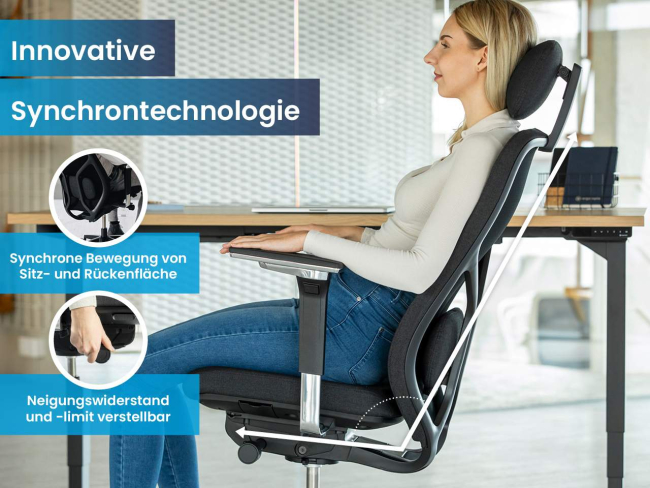 Ergotopia MasterBack Pro: Ergonomischer Sitzkomfort der Spitzenklasse - 2